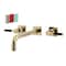 Kingston Brass KS6022DKL Wall Mount Tub Faucet, Polished Brass KS6022DKL - alternate 1